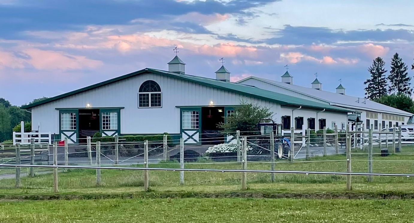 Facility at sunset